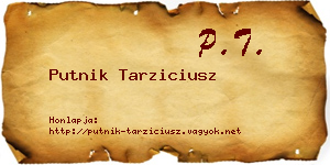 Putnik Tarziciusz névjegykártya